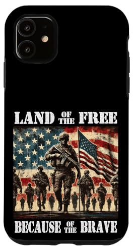 Land der Freien wegen des Braven Militär-Gedenktages Hülle für iPhone 11 Land der Freien wegen des Braven Militär-Gedenktages Hülle für iPhone 11 von Iron Oath Apparel.USA