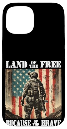 Land der Freien wegen des Braven Militär-Gedenktages Hülle für iPhone 15 Land der Freien wegen des Braven Militär-Gedenktages Hülle für iPhone 15 von Iron Oath Apparel.USA