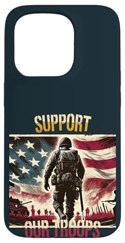 Militärgedenktag der patriotischen amerikanischen Soldaten Hülle für iPhone 15 Pro Militärgedenktag der patriotischen amerikanischen Soldaten Hülle für iPhone 15 Pro von Iron Oath Apparel.USA