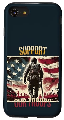 Militärgedenktag der patriotischen amerikanischen Soldaten Hülle für iPhone SE (2020) / 7 / 8 von Iron Oath Apparel.USA