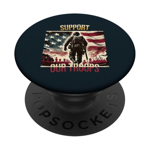 Militärgedenktag der patriotischen amerikanischen Soldaten PopSockets Klebender PopGrip Militärgedenktag der patriotischen amerikanischen Soldaten PopSockets Klebender PopGrip von Iron Oath Apparel.USA