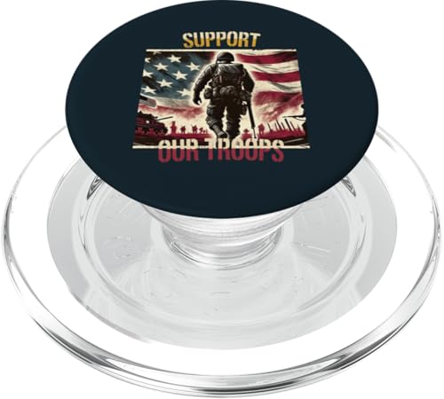 Militärgedenktag der patriotischen amerikanischen Soldaten PopSockets PopGrip für MagSafe Militärgedenktag der patriotischen amerikanischen Soldaten PopSockets PopGrip für MagSafe von Iron Oath Apparel.USA