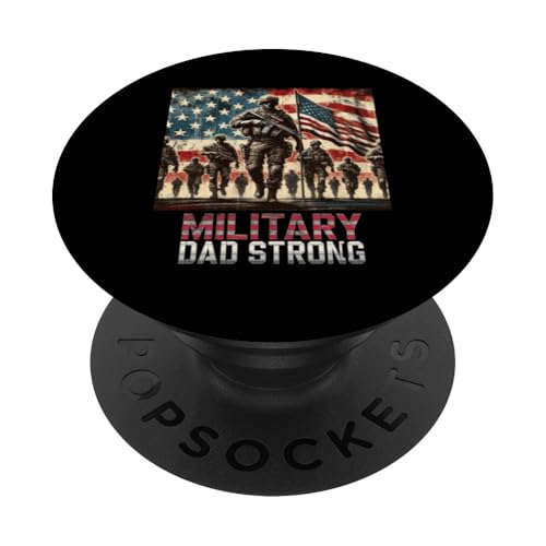 Militärischer Vater: Starke Ehrung: Der mutige Gedenktag, Pater Papa PopSockets Klebender PopGrip von Iron Oath Apparel.USA