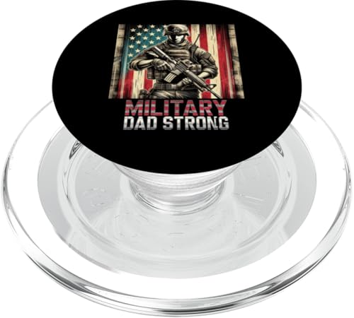 Militärischer Vater: Starke Ehrung: Der mutige Gedenktag, Pater Papa PopSockets PopGrip für MagSafe von Iron Oath Apparel.USA