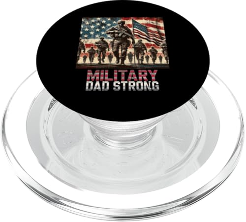 Militärischer Vater: Starke Ehrung: Der mutige Gedenktag, Pater Papa PopSockets PopGrip für MagSafe von Iron Oath Apparel.USA