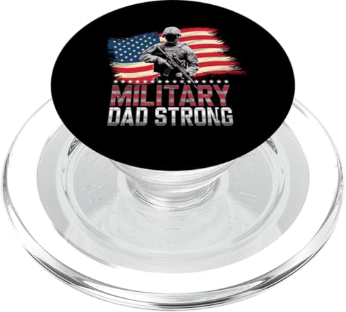 Military Dad Strong | Patriotische Streitkräfte Veteran Vater PopSockets PopGrip für MagSafe Military Dad Strong | Patriotische Streitkräfte Veteran Vater PopSockets PopGrip für MagSafe von Iron Oath Apparel.USA