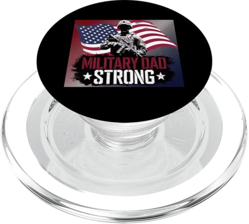 Military Dad Strong | Patriotische Streitkräfte Veteran Vater PopSockets PopGrip für MagSafe Military Dad Strong | Patriotische Streitkräfte Veteran Vater PopSockets PopGrip für MagSafe von Iron Oath Apparel.USA