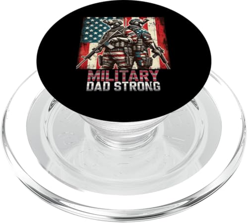 Military Dad Strong | Patriotische Streitkräfte Veteran Vater PopSockets PopGrip für MagSafe Military Dad Strong | Patriotische Streitkräfte Veteran Vater PopSockets PopGrip für MagSafe von Iron Oath Apparel.USA