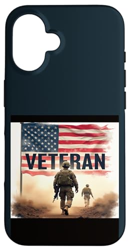 Patriotische amerikanische Flagge USA Soldat Militär Stolz Veteran Hülle für iPhone 16 Patriotische amerikanische Flagge USA Soldat Militär Stolz Veteran Hülle für iPhone 16 von Iron Oath Apparel.USA