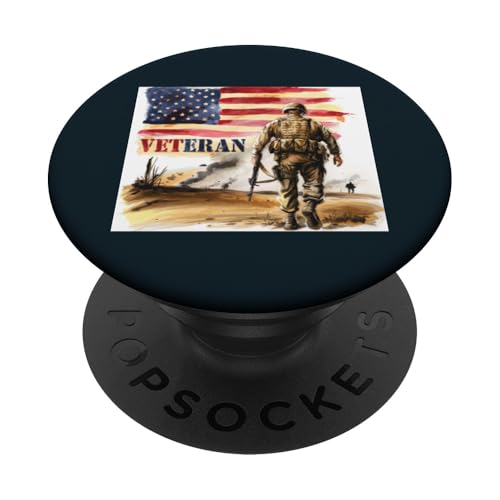 Patriotische amerikanische USA Soldaten Military Pride Memorial Day PopSockets Klebender PopGrip Patriotische amerikanische USA Soldaten Military Pride Memorial Day PopSockets Klebender PopGrip von Iron Oath Apparel.USA