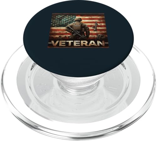 Patriotischer Soldat, amerikanische Flagge, US-Armee, Militär, Veteranentag PopSockets PopGrip für MagSafe Patriotischer Soldat, amerikanische Flagge, US-Armee, Militär, Veteranentag PopSockets PopGrip für MagSafe von Iron Oath Apparel.USA