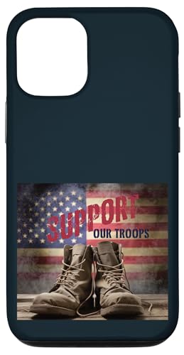 Patriotischer stolzer Veteran | Kampfstiefel Memorial Veterans Day Hülle für iPhone 12/12 Pro von Iron Oath Apparel.USA