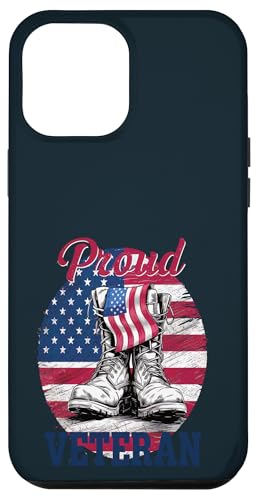 Patriotischer stolzer Veteran | Kampfstiefel Memorial Veterans Day Hülle für iPhone 12 Pro Max von Iron Oath Apparel.USA