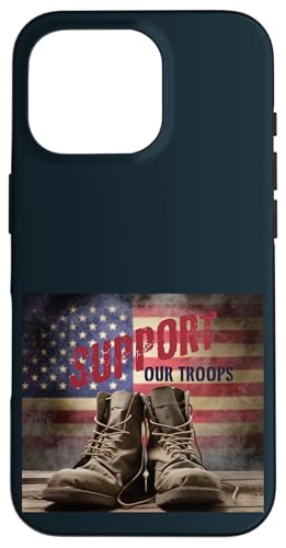 Patriotischer stolzer Veteran | Kampfstiefel Memorial Veterans Day Hülle für iPhone 16 Pro von Iron Oath Apparel.USA