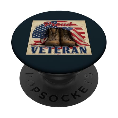 Patriotischer stolzer Veteran | Kampfstiefel Memorial Veterans Day PopSockets Klebender PopGrip Patriotischer stolzer Veteran | Kampfstiefel Memorial Veterans Day PopSockets Klebender PopGrip von Iron Oath Apparel.USA