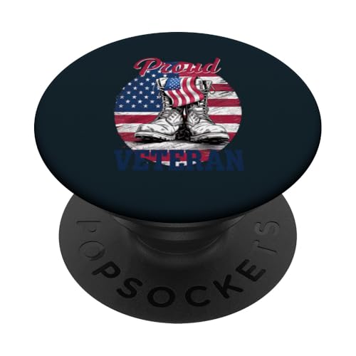 Patriotischer stolzer Veteran | Kampfstiefel Memorial Veterans Day PopSockets Klebender PopGrip Patriotischer stolzer Veteran | Kampfstiefel Memorial Veterans Day PopSockets Klebender PopGrip von Iron Oath Apparel.USA