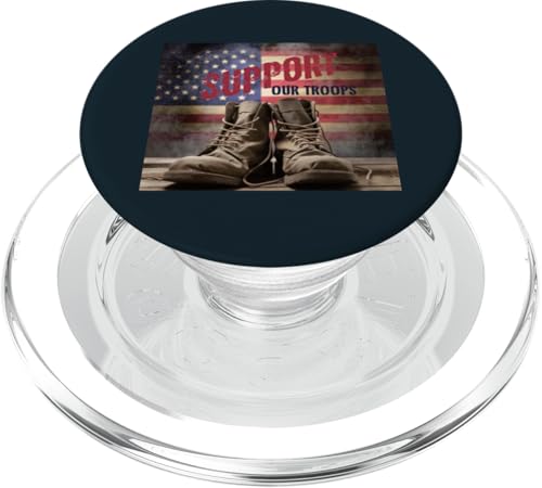 Patriotischer stolzer Veteran | Kampfstiefel Memorial Veterans Day PopSockets PopGrip für MagSafe Patriotischer stolzer Veteran | Kampfstiefel Memorial Veterans Day PopSockets PopGrip für MagSafe von Iron Oath Apparel.USA