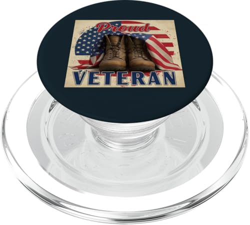 Patriotischer stolzer Veteran | Kampfstiefel Memorial Veterans Day PopSockets PopGrip für MagSafe Patriotischer stolzer Veteran | Kampfstiefel Memorial Veterans Day PopSockets PopGrip für MagSafe von Iron Oath Apparel.USA