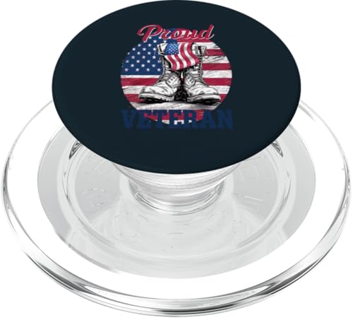 Patriotischer stolzer Veteran | Kampfstiefel Memorial Veterans Day PopSockets PopGrip für MagSafe Patriotischer stolzer Veteran | Kampfstiefel Memorial Veterans Day PopSockets PopGrip für MagSafe von Iron Oath Apparel.USA