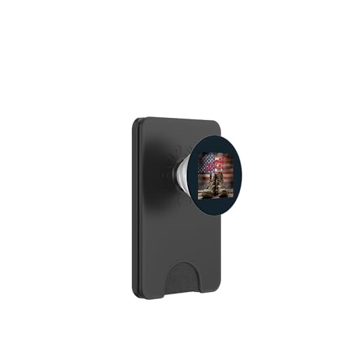 Patriotischer stolzer Veteran | Kampfstiefel Memorial Veterans Day PopSockets PopWallet für MagSafe Patriotischer stolzer Veteran | Kampfstiefel Memorial Veterans Day PopSockets PopWallet für MagSafe von Iron Oath Apparel.USA