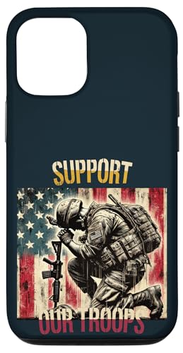 Unterstützen Sie unsere Truppen Patriotic American Soldier Military Pride Hülle für iPhone 12/12 Pro Unterstützen Sie unsere Truppen Patriotic American Soldier Military Pride Hülle für iPhone 12/12 Pro von Iron Oath Apparel.USA