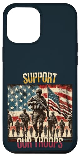 Unterstützen Sie unsere Truppen Patriotic American Soldier Military Pride Hülle für iPhone 12 Pro Max Unterstützen Sie unsere Truppen Patriotic American Soldier Military Pride Hülle für iPhone 12 Pro Max von Iron Oath Apparel.USA