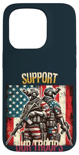 Unterstützen Sie unsere Truppen Patriotic American Soldiers Memorial Day Hülle für iPhone 15 Pro Unterstützen Sie unsere Truppen Patriotic American Soldiers Memorial Day Hülle für iPhone 15 Pro von Iron Oath Apparel.USA