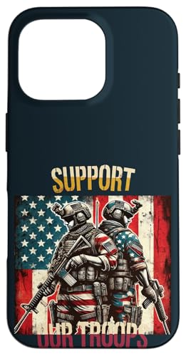 Unterstützen Sie unsere Truppen Patriotic American Soldiers Memorial Day Hülle für iPhone 16 Pro Unterstützen Sie unsere Truppen Patriotic American Soldiers Memorial Day Hülle für iPhone 16 Pro von Iron Oath Apparel.USA