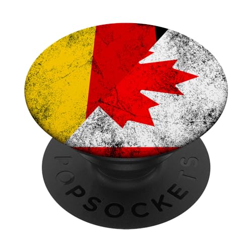 Deutschland Kanada Flaggen - Deutsch Kanada PopSockets mit austauschbarem PopGrip von Irreverent Tees