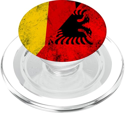 Deutschland & Albanien Flaggen - Deutsch Albanisch PopSockets PopGrip für MagSafe Deutschland & Albanien Flaggen - Deutsch Albanisch PopSockets PopGrip für MagSafe von Irreverent Tees