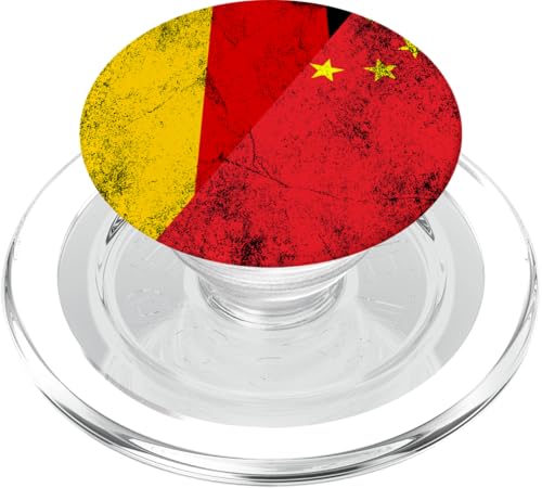 Deutschland & China Flaggen - Deutsch Chinesisch PopSockets PopGrip für MagSafe Deutschland & China Flaggen - Deutsch Chinesisch PopSockets PopGrip für MagSafe von Irreverent Tees