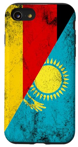 Deutschland & Kasachstan Flaggen - Deutsch Kasak, Kasachstani Hülle für iPhone SE (2020) / 7 / 8 von Irreverent Tees