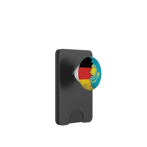 Deutschland & Kasachstan Flaggen - Deutsch Kasak, Kasachstani PopSockets PopWallet für MagSafe Deutschland & Kasachstan Flaggen - Deutsch Kasak, Kasachstani PopSockets PopWallet für MagSafe von Irreverent Tees