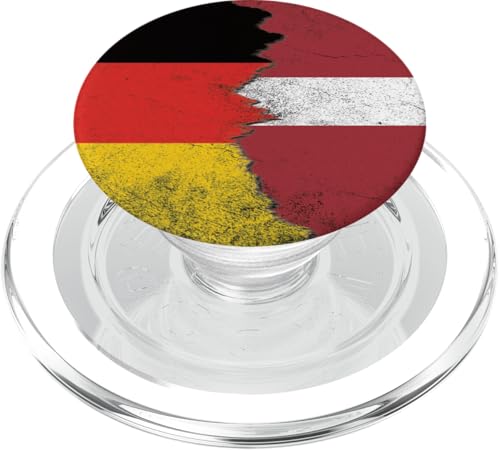 Deutschland & Lettland Flaggen - Deutsch Lettisch PopSockets PopGrip für MagSafe Deutschland & Lettland Flaggen - Deutsch Lettisch PopSockets PopGrip für MagSafe von Irreverent Tees