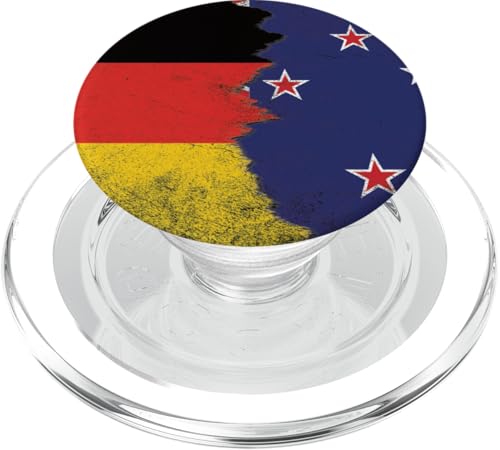 Deutschland & Neuseeland Flaggen - Deutsch Kiwi, Neuseeland PopSockets PopGrip für MagSafe Deutschland & Neuseeland Flaggen - Deutsch Kiwi, Neuseeland PopSockets PopGrip für MagSafe von Irreverent Tees