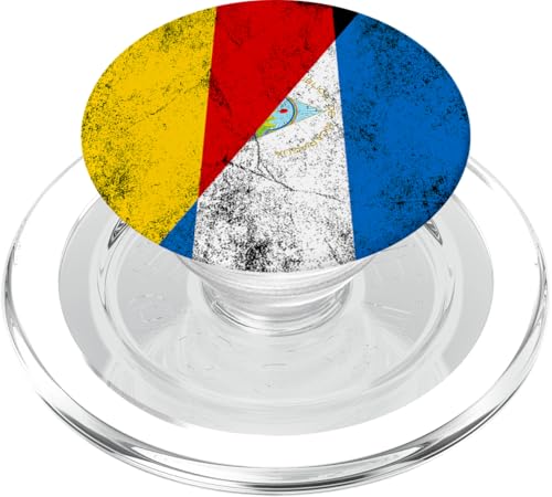 Deutschland & Nicaragua Flaggen - Deutsch Nicaraguan PopSockets PopGrip für MagSafe Deutschland & Nicaragua Flaggen - Deutsch Nicaraguan PopSockets PopGrip für MagSafe von Irreverent Tees
