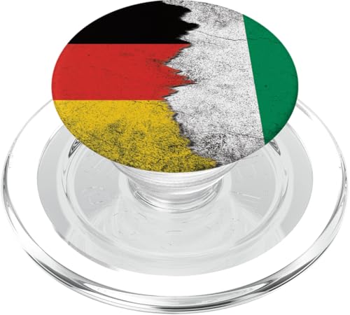 Deutschland & Nigeria Flaggen - Deutsch Nigerianisch PopSockets PopGrip für MagSafe Deutschland & Nigeria Flaggen - Deutsch Nigerianisch PopSockets PopGrip für MagSafe von Irreverent Tees