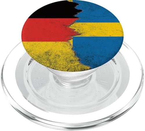 Deutschland & Schweden Flaggen - Deutsch Schwede, Schwedisch PopSockets PopGrip für MagSafe Deutschland & Schweden Flaggen - Deutsch Schwede, Schwedisch PopSockets PopGrip für MagSafe von Irreverent Tees