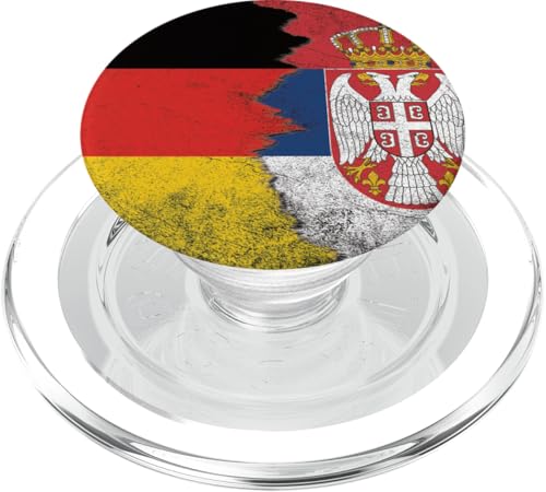 Deutschland & Serbien Flaggen - Deutsch Serbisch PopSockets PopGrip für MagSafe Deutschland & Serbien Flaggen - Deutsch Serbisch PopSockets PopGrip für MagSafe von Irreverent Tees