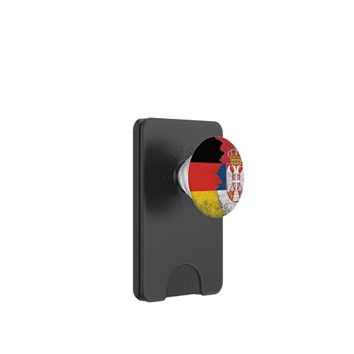 Deutschland & Serbien Flaggen - Deutsch Serbisch PopSockets PopWallet für MagSafe Deutschland & Serbien Flaggen - Deutsch Serbisch PopSockets PopWallet für MagSafe von Irreverent Tees