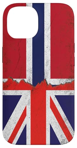 Flaggen des Vereinigten Königreichs und Norwegens – Britisch-Norwegisch Hülle für iPhone 14 von Irreverent Tees