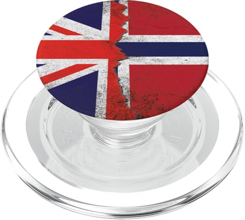 Flaggen des Vereinigten Königreichs und Norwegens – Britisch-Norwegisch PopSockets PopGrip für MagSafe Flaggen des Vereinigten Königreichs und Norwegens – Britisch-Norwegisch PopSockets PopGrip für MagSafe von Irreverent Tees