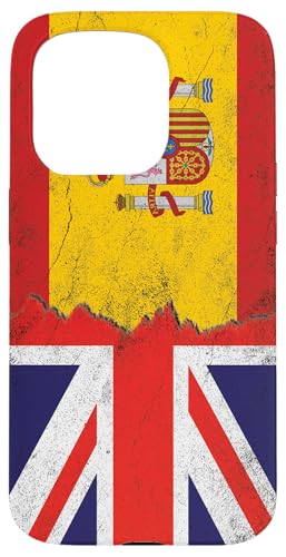 Flaggen des Vereinigten Königreichs und Spaniens – Britisch-Spanisch Hülle für iPhone 15 Pro von Irreverent Tees
