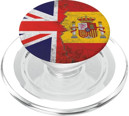Flaggen des Vereinigten Königreichs und Spaniens – Britisch-Spanisch PopSockets PopGrip für MagSafe Flaggen des Vereinigten Königreichs und Spaniens – Britisch-Spanisch PopSockets PopGrip für MagSafe von Irreverent Tees