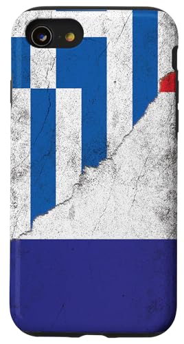 Frankreich & Griechenland Flaggen - Französisch Griechisch Hülle für iPhone SE (2020) / 7 / 8 von Irreverent Tees