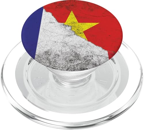 Frankreich & Vietnam Flaggen - Französisch Vietnamesisch PopSockets PopGrip für MagSafe Frankreich & Vietnam Flaggen - Französisch Vietnamesisch PopSockets PopGrip für MagSafe von Irreverent Tees