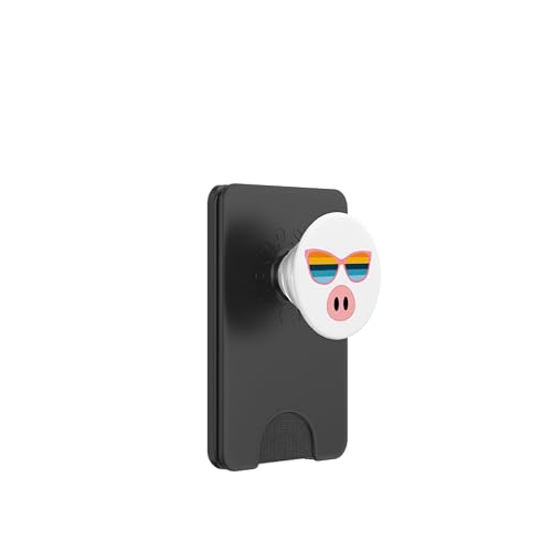 Funny Pig Retro Vintage Sonnenuntergang Sonnenbrille PopSockets PopWallet für MagSafe von Irreverent Tees