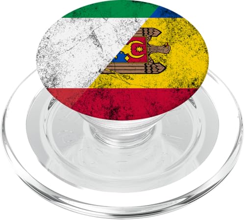 Italien & Moldawien Flaggen - Italienisch Moldawien PopSockets PopGrip für MagSafe Italien & Moldawien Flaggen - Italienisch Moldawien PopSockets PopGrip für MagSafe von Irreverent Tees