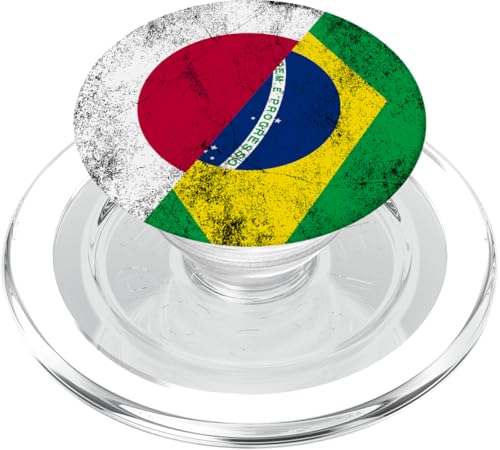 Japan & Brasilien Flaggen - Japanisch Brasilien PopSockets PopGrip für MagSafe Japan & Brasilien Flaggen - Japanisch Brasilien PopSockets PopGrip für MagSafe von Irreverent Tees