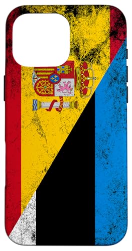 Spanien & Estland Flaggen - Spanisch Estnisch Hülle für iPhone 16 Pro Max von Irreverent Tees